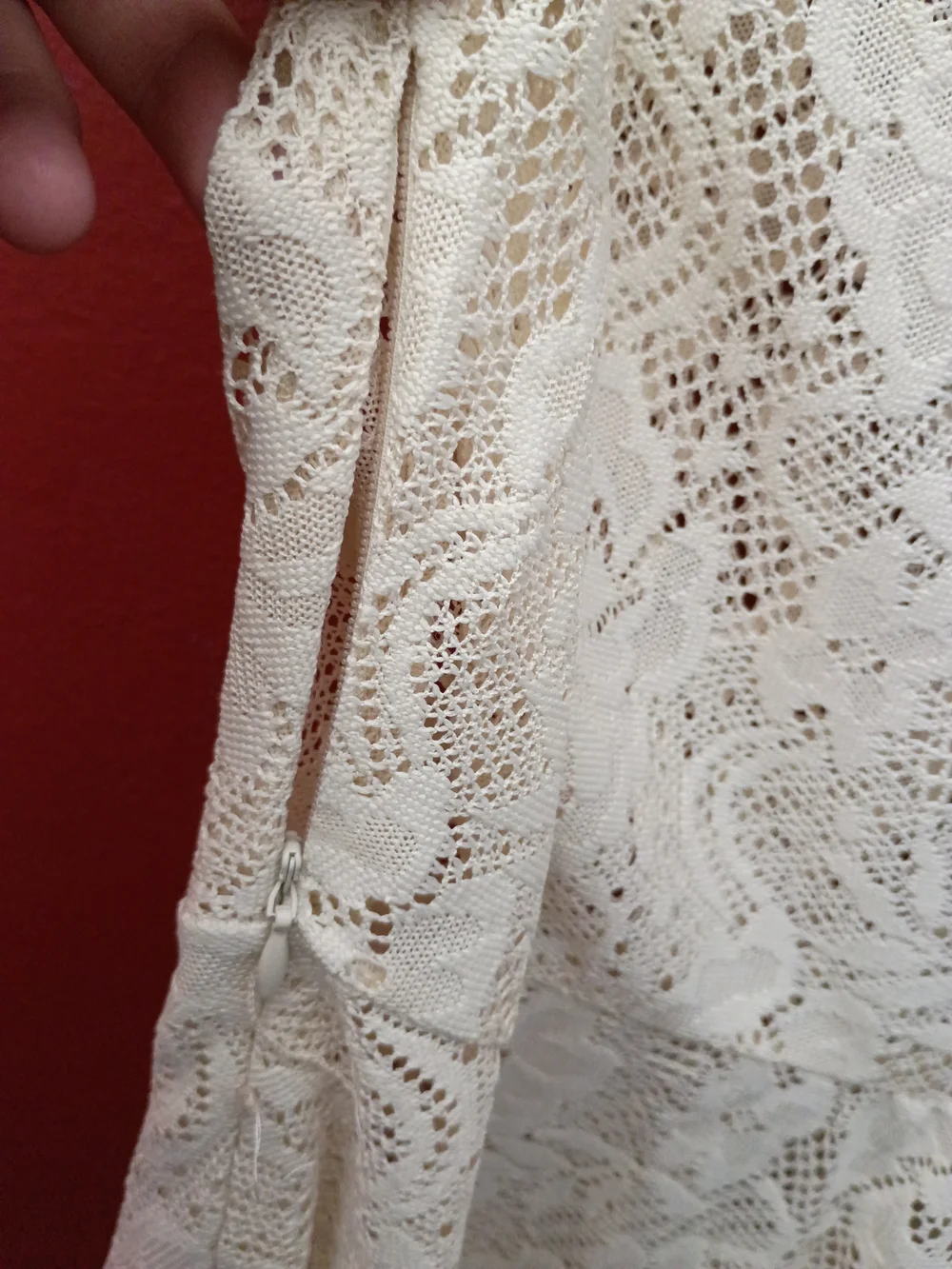 No Boundaries Cream Lace Skater Dress